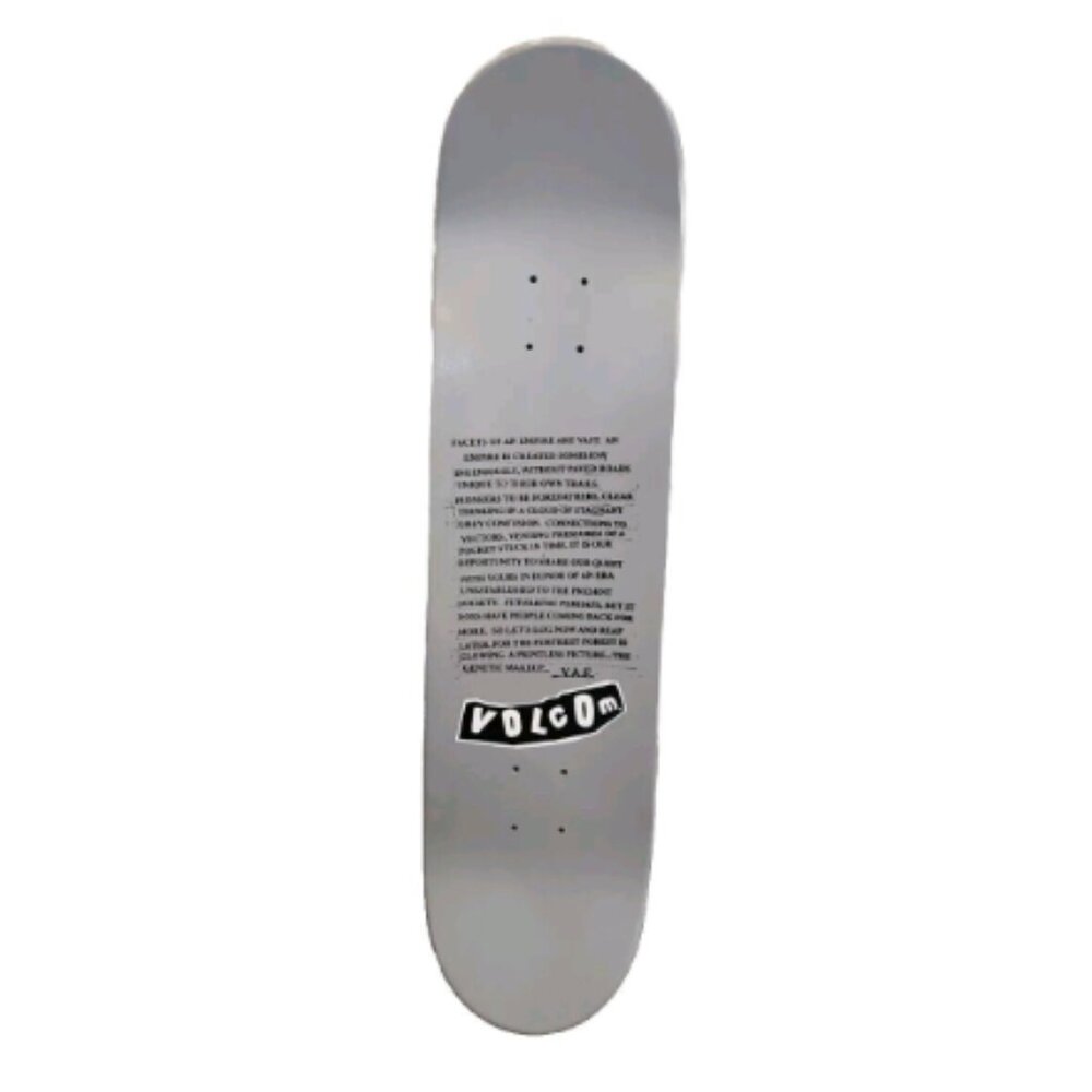 Vtg 90s Volcom Youth Against Establishment Skateboard Deck RARE - Picture 3 of 16